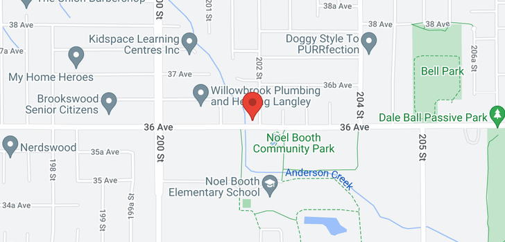 map of 3613 202ND STREET